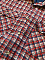 Medium - Vintage 80s Plaid Flannel Button-Up Shirt