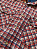 Medium - Vintage 80s Plaid Flannel Button-Up Shirt