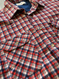 Medium - Vintage 80s Plaid Flannel Button-Up Shirt