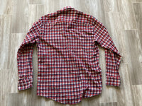 Medium - Vintage 80s Plaid Flannel Button-Up Shirt