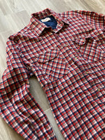 Medium - Vintage 80s Plaid Flannel Button-Up Shirt