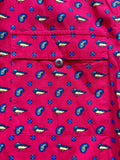 Vintage 90s Abstract / Paisley Office / Secretary Style Button Up Shirt (Womens Medium)
