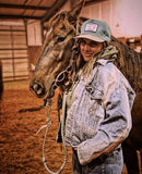 Cowboys Stay On Longer Patch on Rope Hat with Snapback