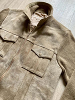 Vintage 80s Suede Sweater Jacket (Mens Medium)