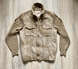 Vintage 80s Suede Sweater Jacket (Mens Medium)
