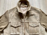 Vintage 80s Suede Sweater Jacket (Mens Medium)