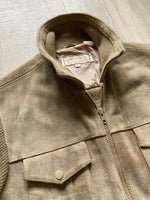 Vintage 80s Suede Sweater Jacket (Mens Medium)