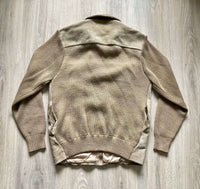 Vintage 80s Suede Sweater Jacket (Mens Medium)
