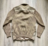 Vintage 80s Suede Sweater Jacket (Mens Medium)