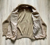 Vintage 80s Suede Sweater Jacket (Mens Medium)