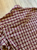 Medium - Vintage 70s Open Range Western Plaid Pearlsnap Shirt