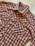 Medium - Vintage 70s Open Range Western Plaid Pearlsnap Shirt