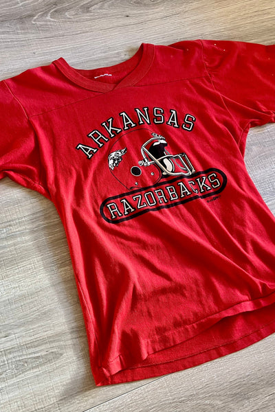 XS/Small - Vintage 80s Arkansas Razorbacks T-Shirt