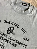 Medium - Vintage 80s I Survived 69th Fire Fighter Confernce T-Shirt