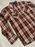 Medium - Vintage 80s Plaid Flannel Button-Up Board Shirt / Jacket