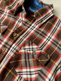 Medium - Vintage 80s Plaid Flannel Button-Up Board Shirt / Jacket