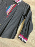 Med/Lrg - Vintage 90s Ozark Mountain Western Wear Southwestern Button Up Shirt