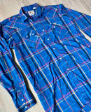 Large/XL - Vintage 80s DeeCee Plaid Western Pearlsnap Shirt