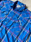 Large/XL - Vintage 80s DeeCee Plaid Western Pearlsnap Shirt