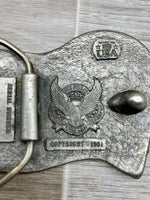 Vintage 80s (1981) Texas State Flag Belt Buckle