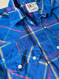 Large/XL - Vintage 80s DeeCee Plaid Western Pearlsnap Shirt