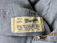 32 Waist - Vintage 70s Wrangler Light Gray Western Suit Pants