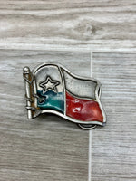 Vintage 80s (1981) Texas State Flag Belt Buckle