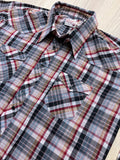 XL - Vintage 70s Wrangler Permanent Press Plaid Pearlsnap Shirt