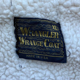 Vintage 70s Wrangler Sherpa Lined Denim Wrange Coat (Men's Large / XL)