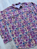 XXL - Vintage 90s Wild Abstract Print Western Button Up Shirt