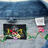 Medium - Vintage 70s Blue Bell Maverick by Wrangler Embroidered Denim / Jean Jacket