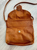 Vintage Smooth Quill Ostrich Towanny Crossbody Purse