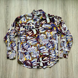 Medium - Vintage 90s Mine & Bill's Wild Western Print Button Up Shirt