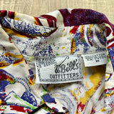 Medium - Vintage 90s Mine & Bill's Wild Western Print Button Up Shirt