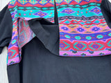 Medium - Vintage 90s Circle T Southwestern / Black Shirt & Skirt