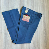 31x34 Heather Blue Vintage 80s Levis Saddleman Boot Jeans / Black Tab Polyester Western Pants