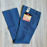 28x32 Heather Blue Vintage 80s Levis Saddleman Boot Jeans / Black Tab Polyester Western Dress Pants
