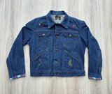 Medium - Vintage 70s Blue Bell Maverick by Wrangler Embroidered Denim / Jean Jacket