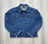 Medium - Vintage 70s Blue Bell Maverick by Wrangler Embroidered Denim / Jean Jacket
