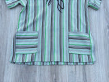Medium - Vintage 70s Koko Knits Striped Polyester Pullover / Leisure shirt
