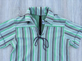 Medium - Vintage 70s Koko Knits Striped Polyester Pullover / Leisure shirt