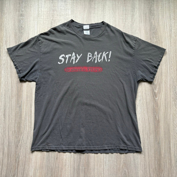 Large - Vintage 90s Stay Back: I'm Allergic to Stupid T-Shirt (Size Medium)