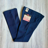 28x34 Navy Vintage 80s Levis Saddleman Boot Jeans / Black Tab Polyester Western Pants