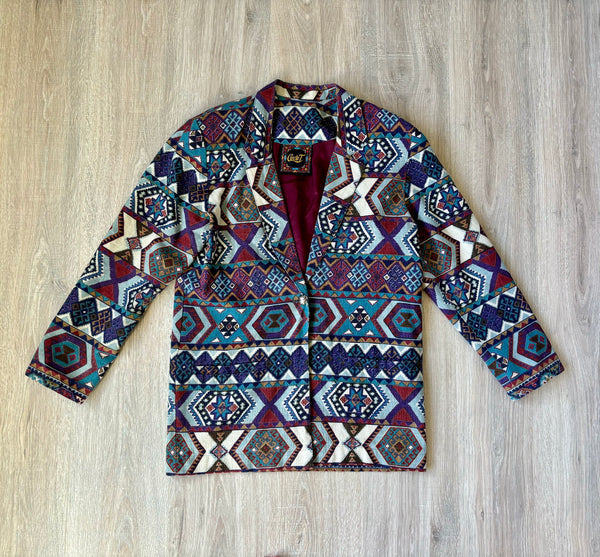 Vintage 90s Circle T Southwestern Blazer (Womens Medium)