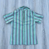 Medium - Vintage 70s Koko Knits Striped Polyester Pullover / Leisure shirt