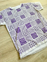 Medium - Vintage 90s Geometric / Abstract Print T-Shirt