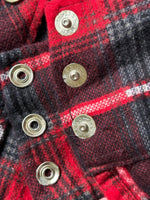 Sm/Med - Vintage 60s H Bar C Plaid Flannel Pearlsnap Western Shirt