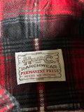 Sm/Med - Vintage 60s H Bar C Plaid Flannel Pearlsnap Western Shirt