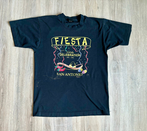 Small - Vintage 90s Fiesta San Antonio 100th Anniversary T-Shirt