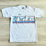 Sm/Med - Vintage 90s Texas Sailboat Wraparound Puff T-Shirt